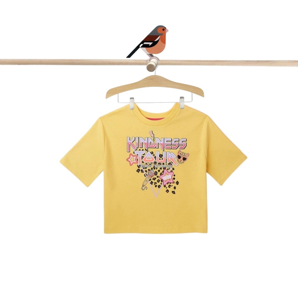 Girls Short Sleeve Boxy Graphic Tee